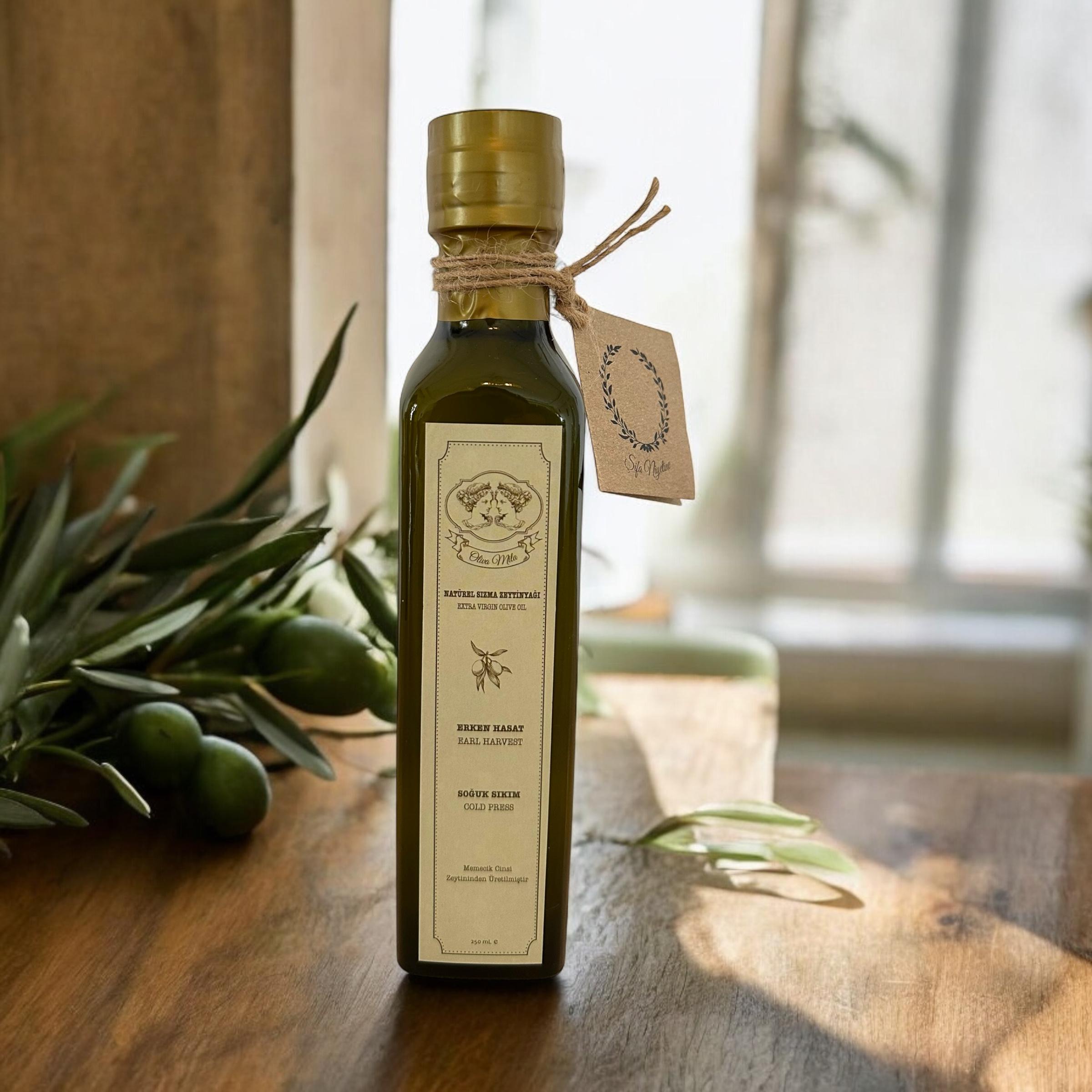 250 ml ERKEN HASAT SOĞUK SIKIM NATUREL SIZMA ZEYTİNYAĞI