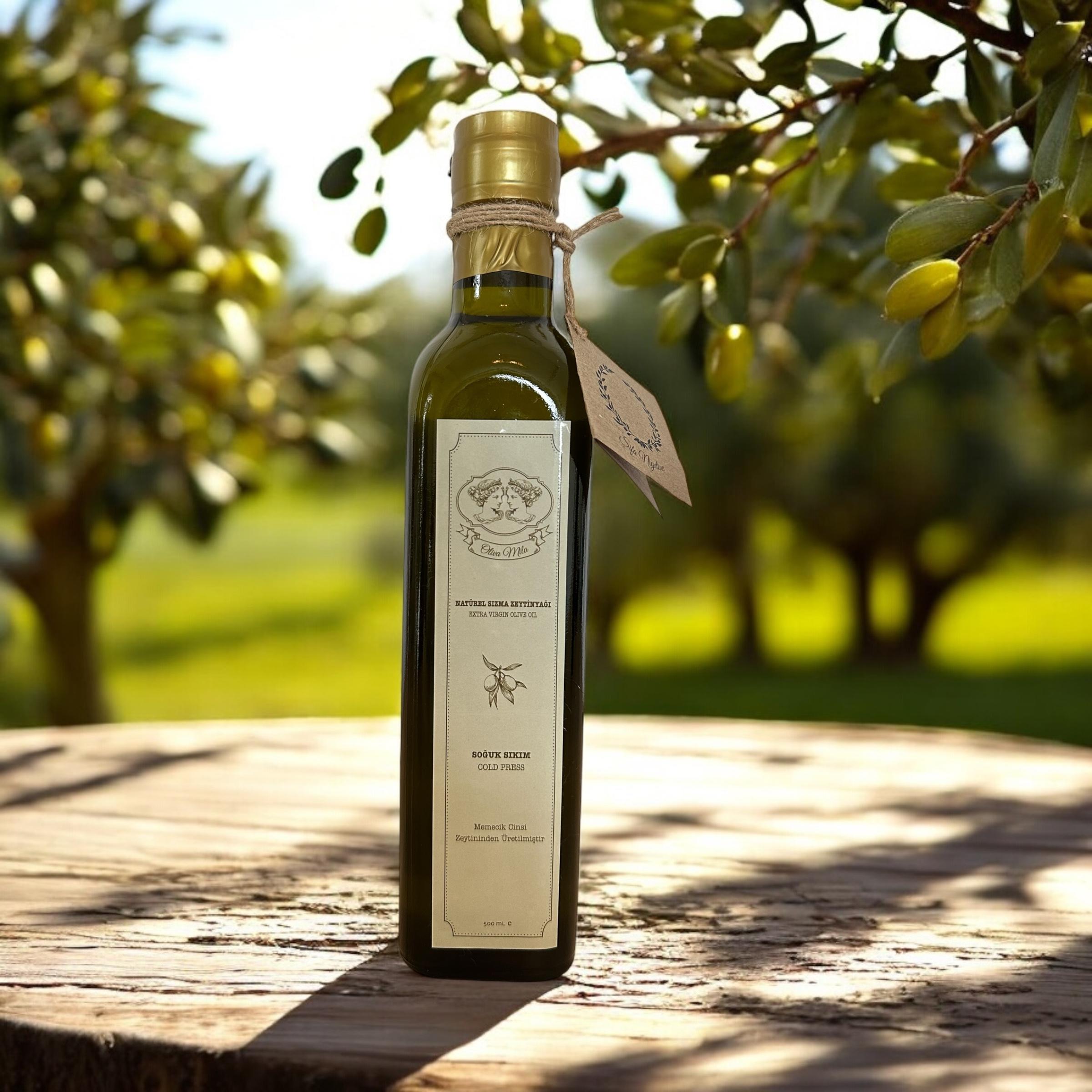 500 ML SOĞUK SIKIM NATUREL SIZMA ZEYTİNYAĞI